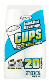 Dart 16 Fl Oz Insulated Beverage Cups