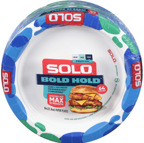 SOLO Paper Plates, Max Strength
